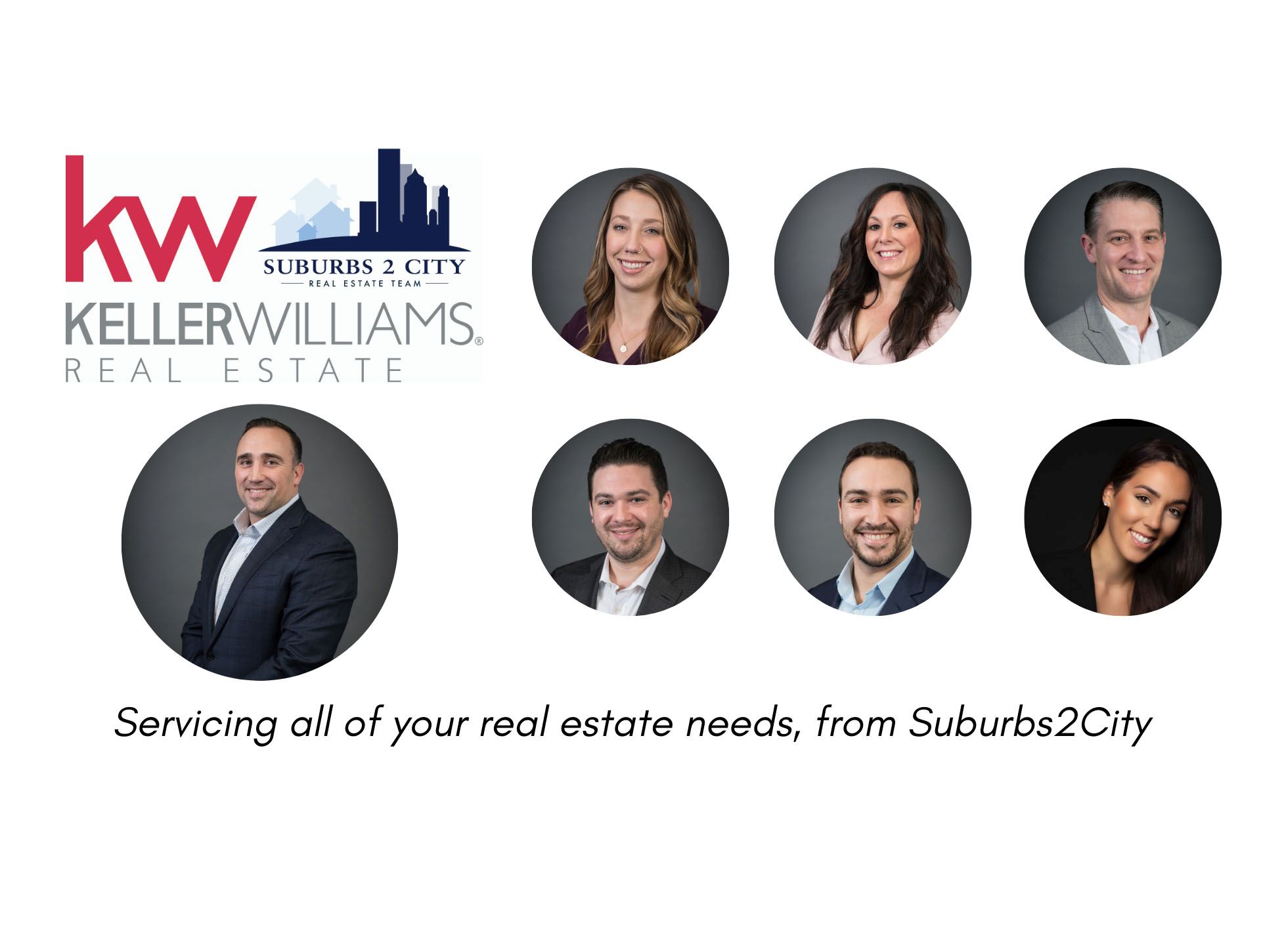 The Suburbs2City Team Servicing all of your real estate needs, from Suburbs2City